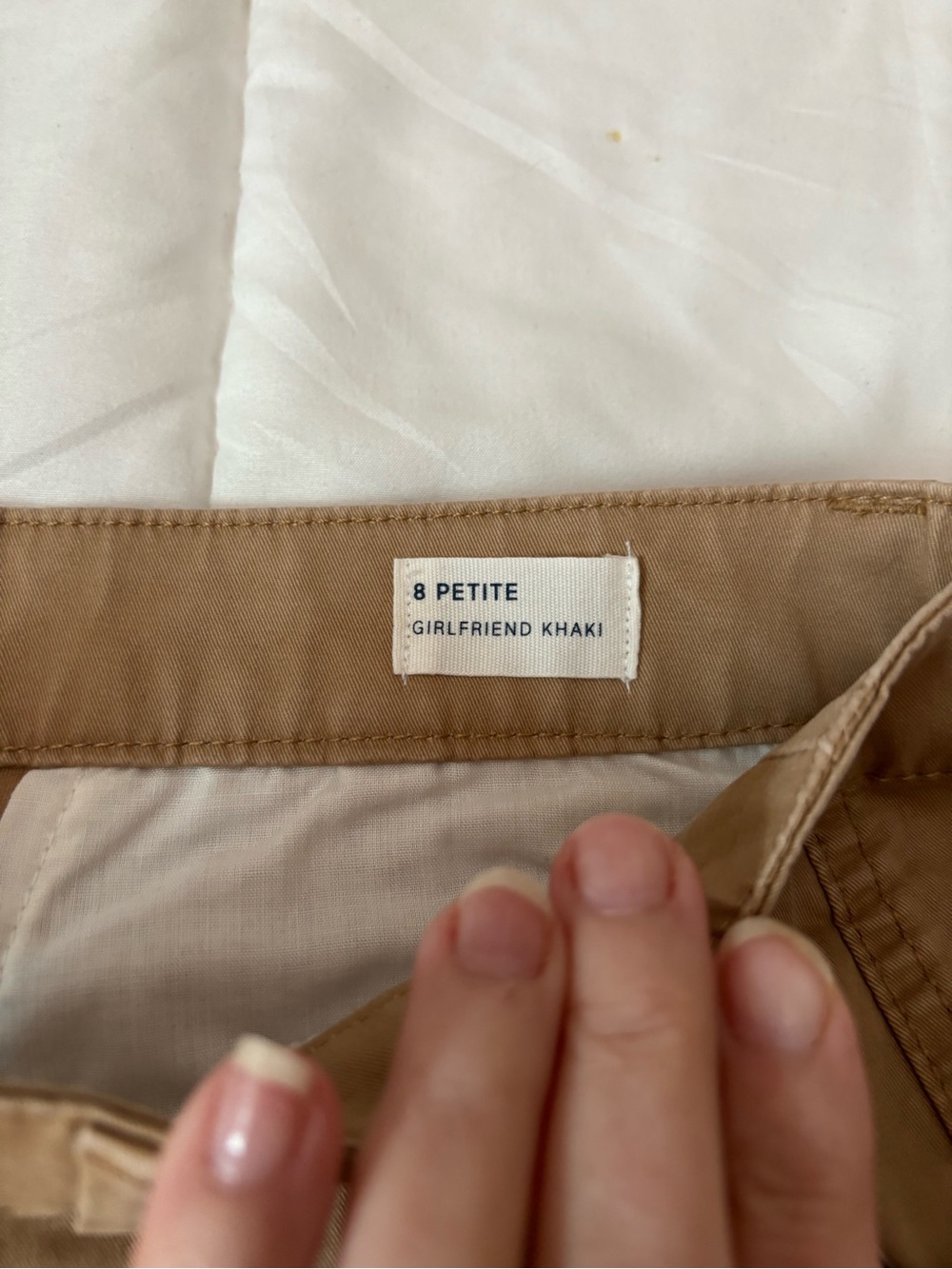 GAP Women’s Girlfriend Khaki Pants in Brown - Classic Casual - Picture 4 of 5